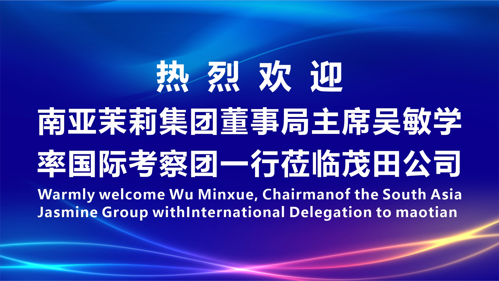 有朋自遠方來，不亦樂乎 | 南亞茉莉集團董事局主席吳敏學率國際考察團一行蒞臨茂田公司